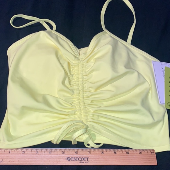 NWT Papaya Active Padded Evelyn Cinch Bra size L electric yellow - Picture 6 of 7